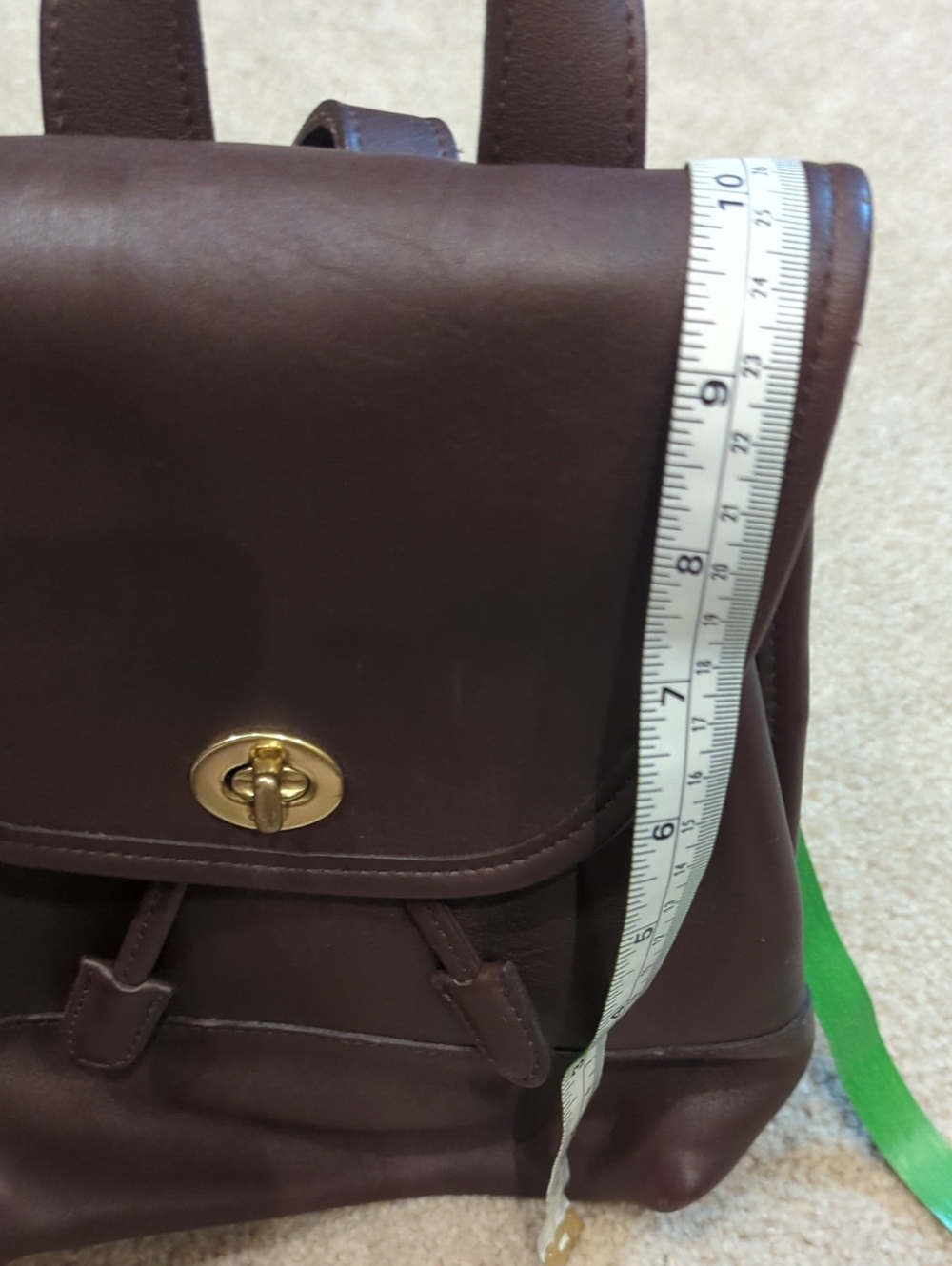 NWOT Coach Brown Leather Mini Backpack 9960 - Picture 7 of 9